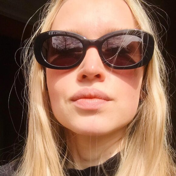 Warby Parker CARMEL Polarized Lenses - Jet Black - Picture 1 of 11